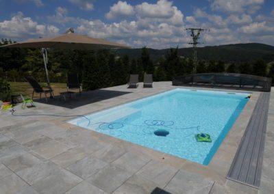 Moderní bazén u moderního domu - Zastřešení bazénu - BWS Přerov