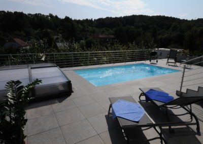 Azurová oáza na terase - Moderní bazén na terase - BWS Přerov