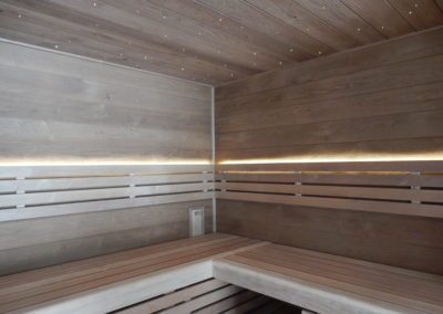 Sauna s výhledem na Bouzov - Dřevěné materiály pro sauny - BWS Přerov