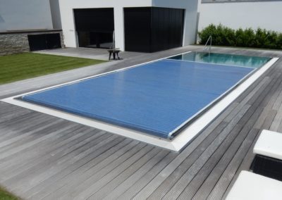 Nerezový bazén s automatickou lamelou - Lamelové zakrytí bazénu - BWS Přerov