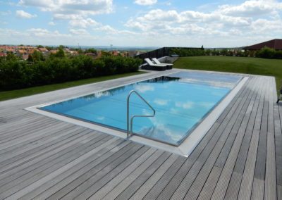 Nerezový bazén s automatickou lamelou - Lamelové zakrytí - BWS Přerov