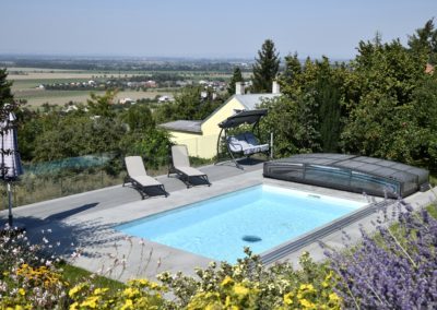 Bazén s nádherným výhledem - Moderní bazény na míru - BWS Přerov