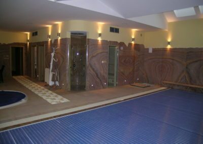Luxusní wellness domek - Lamelové zakrytí bazénu - BWS Přerov