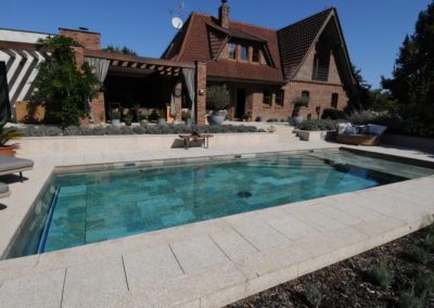 Luxusní bazén v přímořském stylu - Skimmerové bazény na míru - BWS Přerov