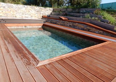 Zemité barvy a nízká střecha - Bazén na terase - BWS Přerov