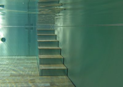 Nerezový bazén se zdvihacím dnem - Schodiště pod hladinou - BWS Přerov