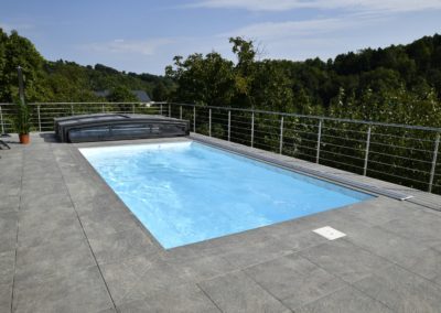 Azurová oáza na terase - Bazén s protiproudem - BWS Přerov