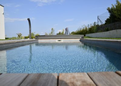 Bazén s nízkým moderním krytem - Skimmerový bazén - BWS Přerov