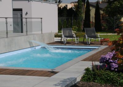 Vyladěný venkovní bazén - Luxusní bazén s atrakcemi - BWS Přerov