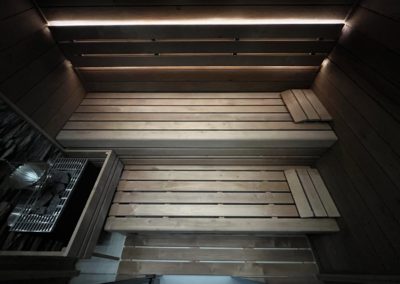 Komfortní sauna pro dva - Lavice termoolše - BWS Přerov